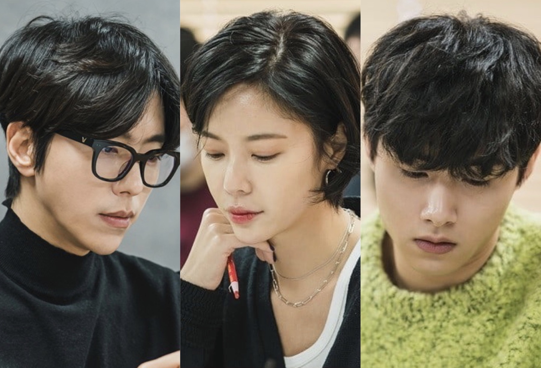 Yoon Hyun Min, Hwang Jung Eum, Seo Ji Hoon at the script reading for That Man is That Man.